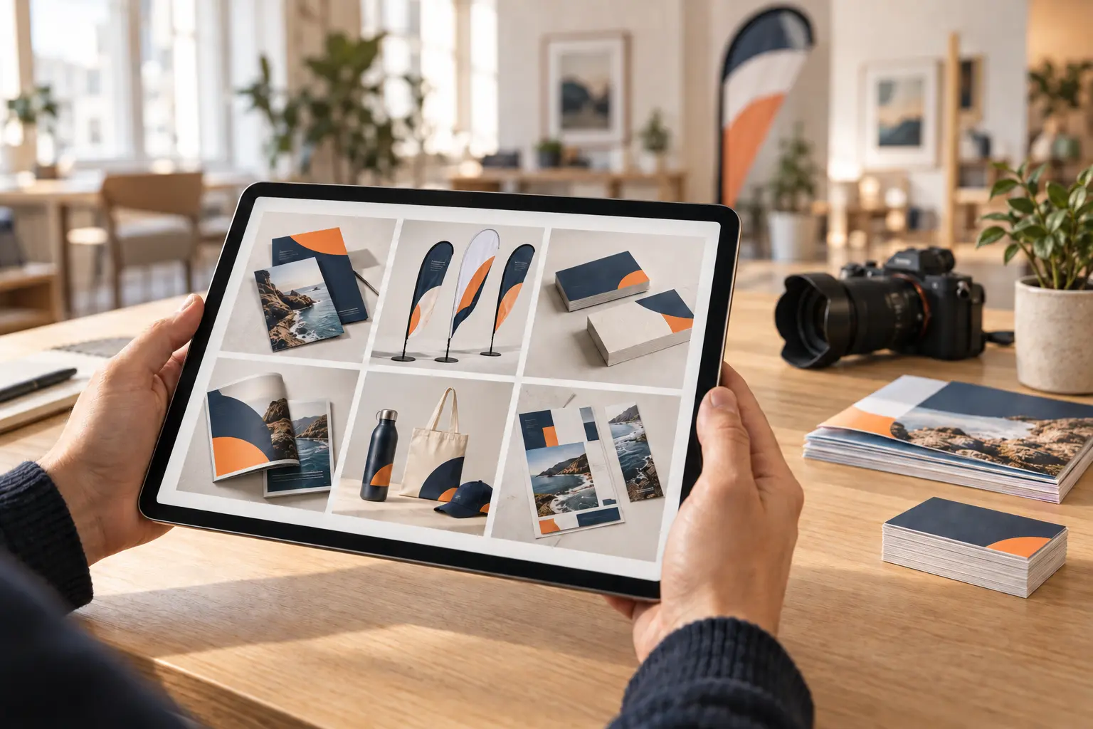 Comunicación y material de marca Producción de contenido visual y material de marca